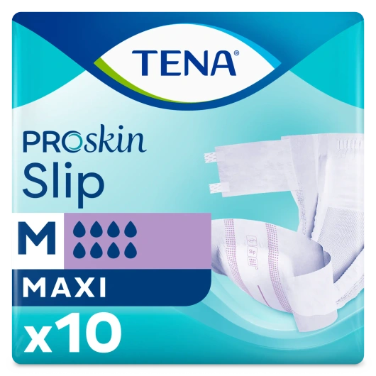 Tena Slip ProSkin Maxi Rozmiar M (73-122cm) Pieluchomajtki, 10 sztuk