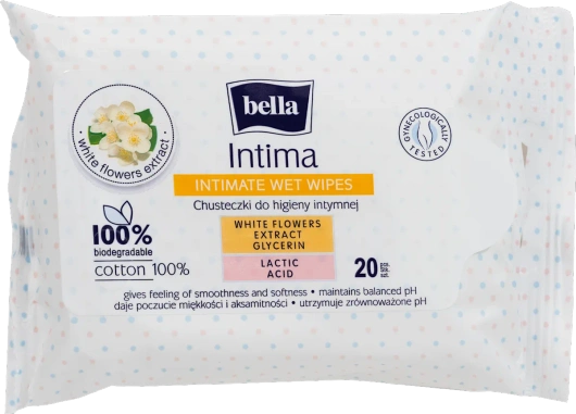Bella Intima Chusteczki do higieny intymnej, 20 sztuk