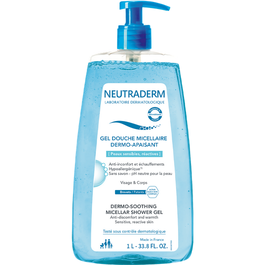 NEUTRADERM DERMO Łagodzący Micelarny żel po prysznic, 1000ml