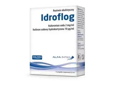 Idroflog, roztwór okulistyczny, 15 ampułek po 0,5 ml