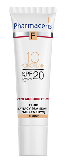 PHARMACERIS F Fluid kryjący do cery naczynkowej SPF20 - porcelain 30 ml