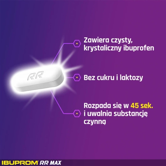 Ibuprom RR MAX 400mg, 48 tabletek powlekanych