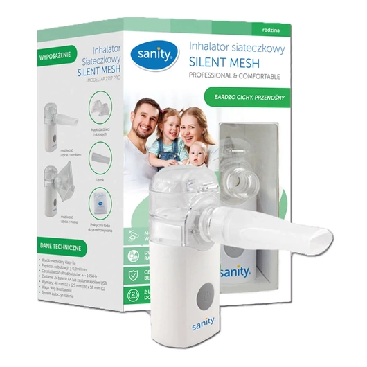 Sanity Silent Mesh Inhalator siateczkowy, 1 sztuka