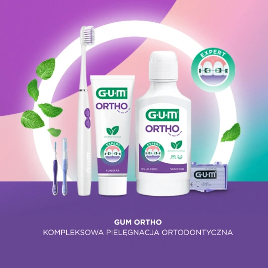 Sunstar GUM Ortho Wosk ortodontyczny Smak neutralny 