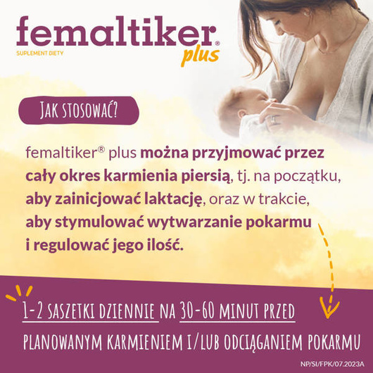 femaltiker® plus proszek o smaku karmelowym, 12 saszetek