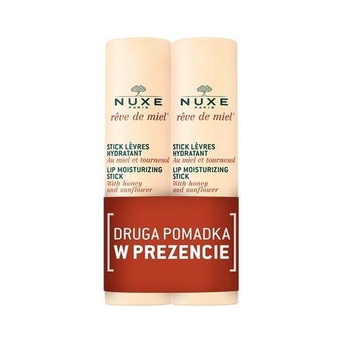 NUXE REVE DE MIEL Nawilżająca pomadka do ust 4 g x 2 sztuki