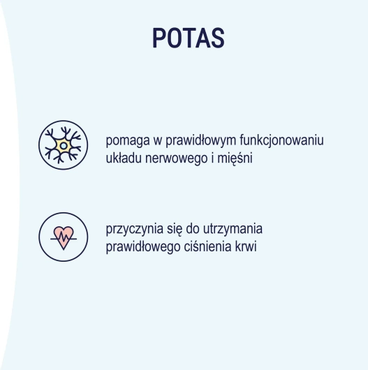 NATURELL Potas organiczny, 100 tabletek