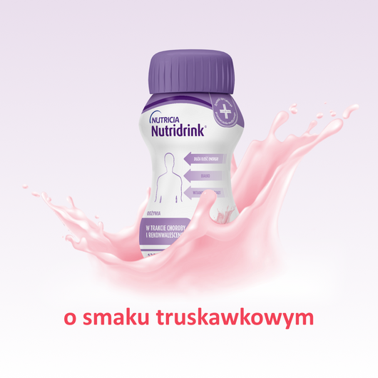 Nutridrink o smaku truskawkowym 4x125 ml