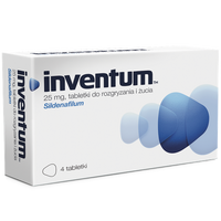 INVENTUM 25 mg x 4 tabletki do rozgryzania i żucia