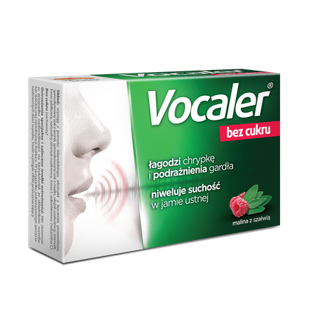 VOCALER bez cukru x 12 pastylek do ssania