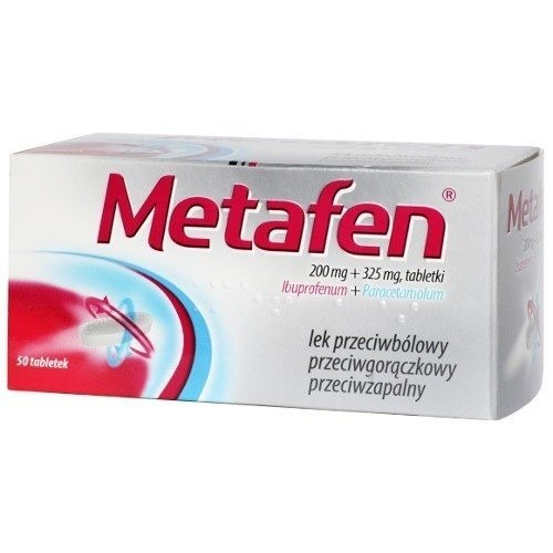 Metafen 0,2g + 0,325g, 50 tabletek
