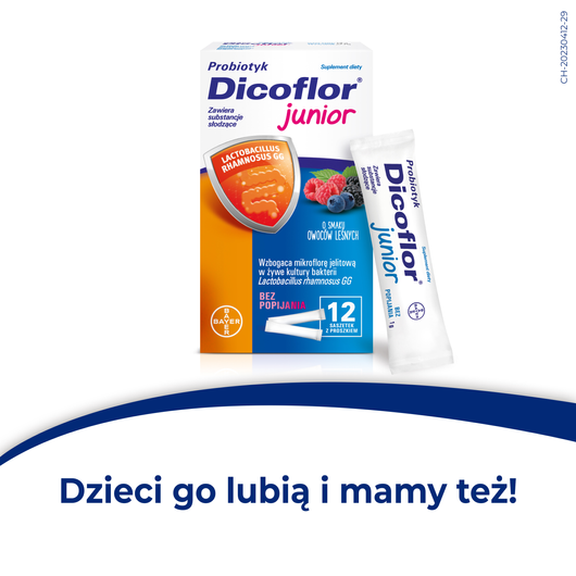 DICOFLOR JUNIOR proszek, 12 saszetek