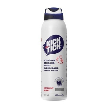 KICK THE TICK MAX Repelent Plus spray Potrójna ochrona przed kleszczami, komarami, meszkami 200ml