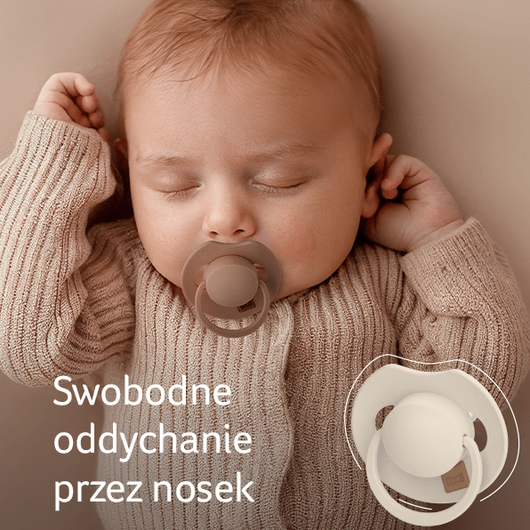 Lovi Prime Smoczek silikonowy dynamiczny 18m+ Ivory Glow/Blush Glow, 2 sztuki
