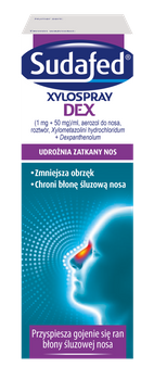 Sudafed Xylospray DEX aerozol 1mg+50mg/ml x 10ml