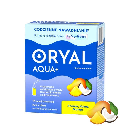 Oryal Aqua+ Ananas-Kokos-Mango, 14 saszetek