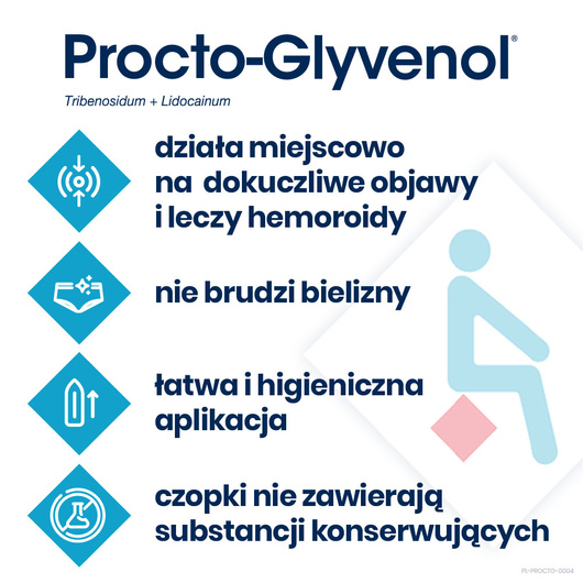 PROCTO-GLYVENOL, 10 czopków