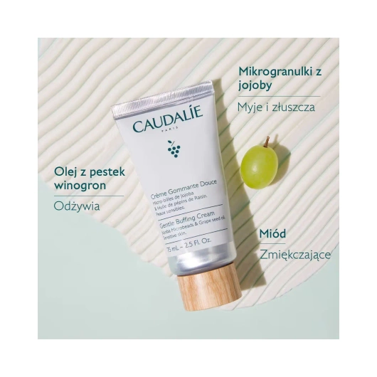 Caudalie Vinoclean Delikatny krem peelingujący, 75 ml