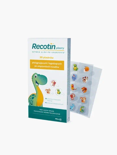 Recotin Plastry łagodzące po ukąszeniu owadów, 30 sztuk