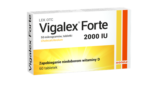 VIGALEX Forte 2 000 I.U., 60 tabletek