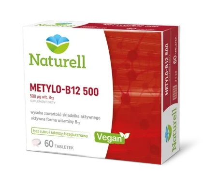 NATURELL Metylo B-12 500, 60 tabletek