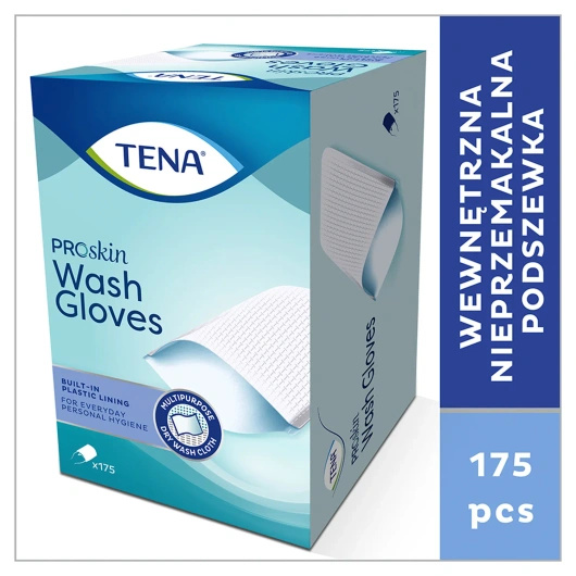 Tena ProSkin Wash Gloves Rękawice do mycia ciała, 175 sztuk