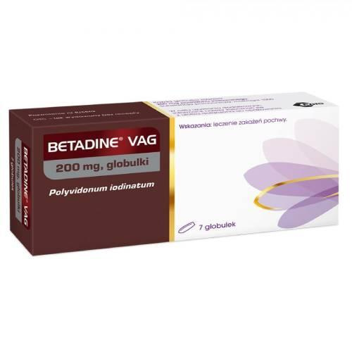 Betadine VAG globulek dopochwowych 200 mg, 7 sztuk/  TYLKO ODBIÓR OSOBISTY 