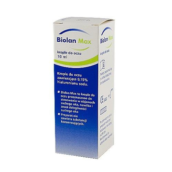 Biolan Max krople do oczu 0,15% 10ml