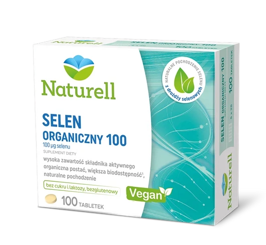 NATURELL Selen Organiczny 100, 100 tabletek