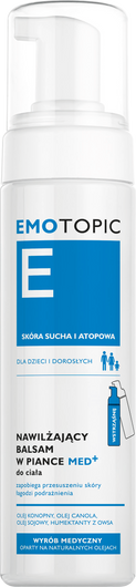 EMOTOPIC Nawilżający balsam w piance do ciała, 200ml 