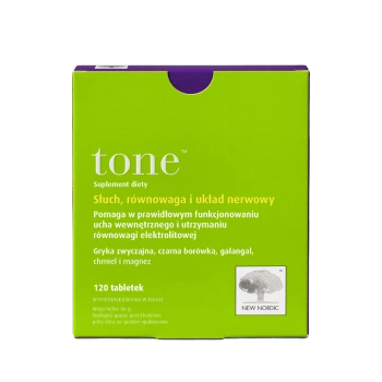 Tone Słuch, równowaga i układ nerwowy, 120 tabletek