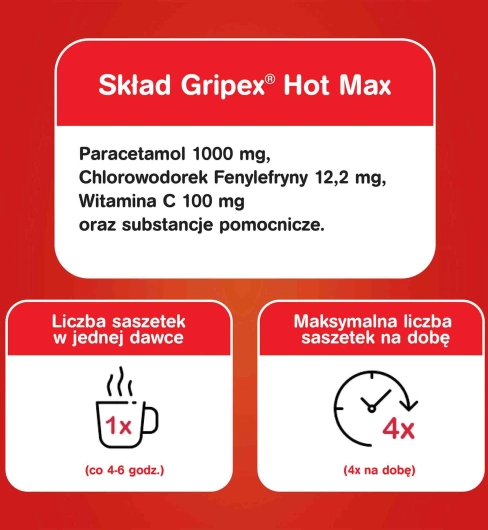 GRIPEX HOT MAX x 8 saszetek