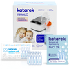 Katarek Inhalo Nebulizator kompresorowy + Sól hipertoniczna + Sól fizjologiczna