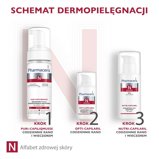 Pharmaceris N Opti-Capilaril Intensywny krem redukujący cienie i worki pod oczami, 15 ml