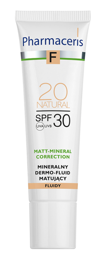PHARMACERIS F MATT-MINERAL-CORRECTION Mineralny dermo-fluid matujący SPF 30 NATURAL 20, 30ml