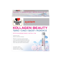 Doppelherz system Kollagen Beauty smak liczi-melon, 30 ampułek po 25 ml