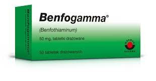 BENFOGAMMA 50 mg, 50 tabletek drażowanych