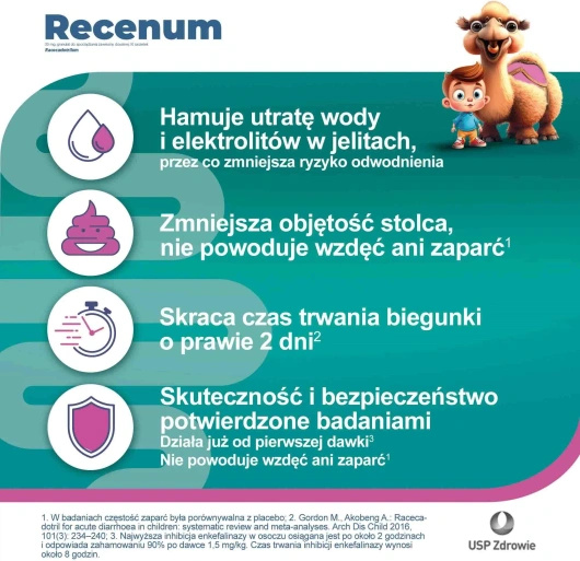 Recenum Junior granulat do sporządzania zawiesiny doustnej 30 mg, 10 saszetek
