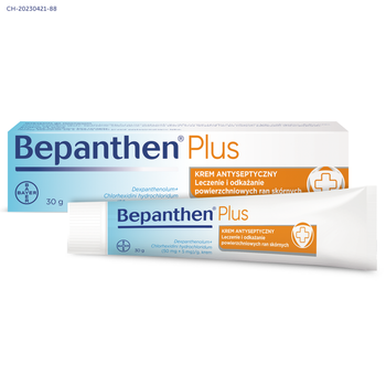 BEPANTHEN PLUS Krem antyseptyczny na rany 30g