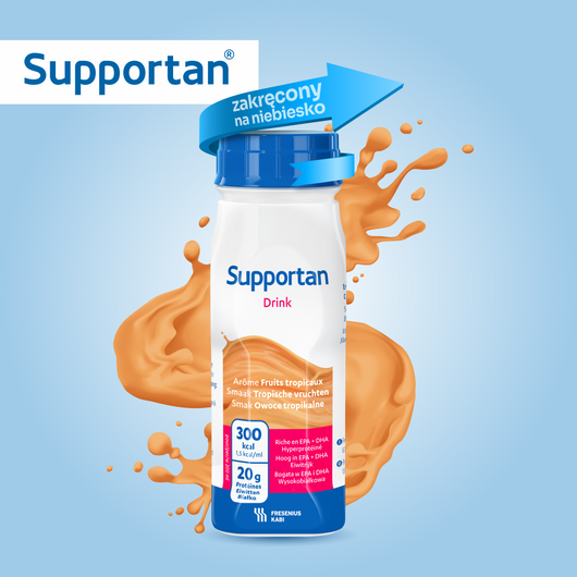 Supportan Drink Owoce tropikalne płyn do ust 4x200ml