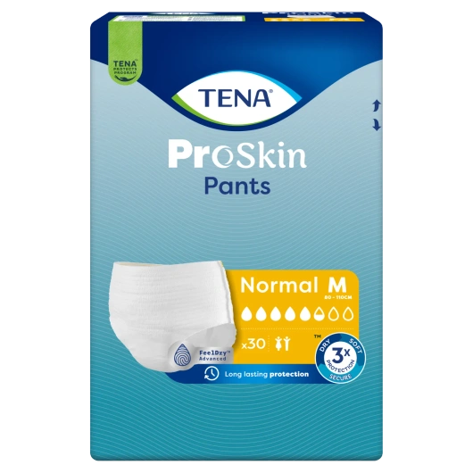 Tena Pants ProSkin Normal Rozmiar M (80-110cm) Majtki Chłonne, 30 sztuk