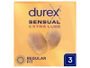 Durex Sensual Extra Lube Prezerwatywy, 3 sztuki