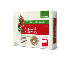 RUSZCZYK KOLCZASTY, 60 tabletek