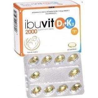 IBUVIT D3 2000 + K2 MK-7 + OMEGA 3 x 30 kapsułek