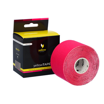 YellowTAPE Taśma do kinesiotapingu różowa, 5 cm x 5 m
