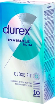 Prezerwatywy DUREX INVISIBLE Close fit x 10 sztuk