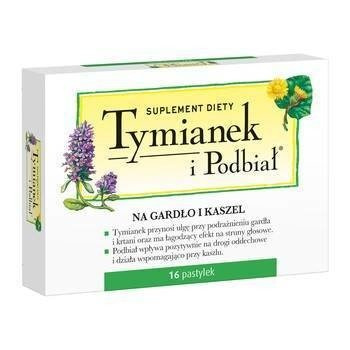 TYMIANEK I PODBIAŁ x 16 pastylek