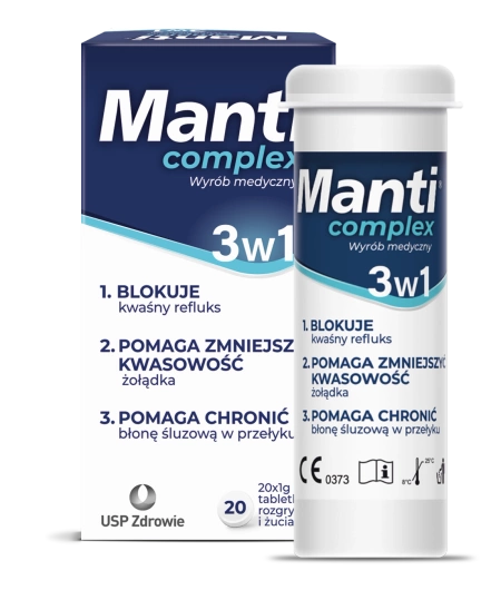 Manti Complex, 20 tabletek do rozgryzania i żucia