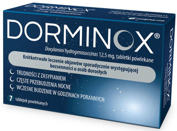 Dorminox 12,5 mg, 7 tabletek powlekanych