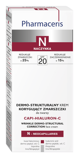 PHARMACERIS N CAPI-HIALURON-C Dermo-strukturalny krem korygujący zmarszczki na dzień SPF20, 50ml
